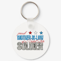 Proud Mother in Law of a United States Soldier keychains