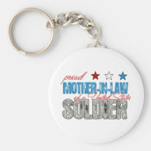 Proud Mother in Law of a United States Soldier Keychains
