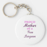 Proud Mother of a Tree Surgeon Key Chains