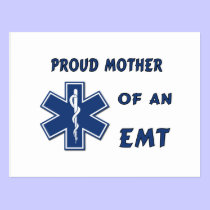 Proud Mother Of An EMT postcards