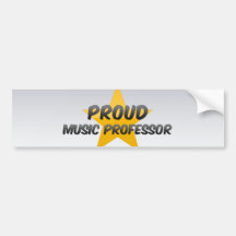 Proud Music Professor Bumper Sticker