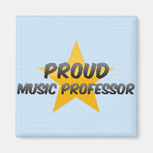 Proud Music Professor Fridge Magnets