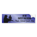 Proud National Guard Mom Bumper Sticker