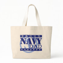 Proud Navy Dad Canvas Bags