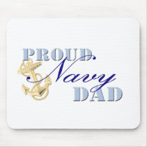 Proud Navy Dad Mousepad