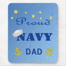 Proud Navy Dad Mousepad
