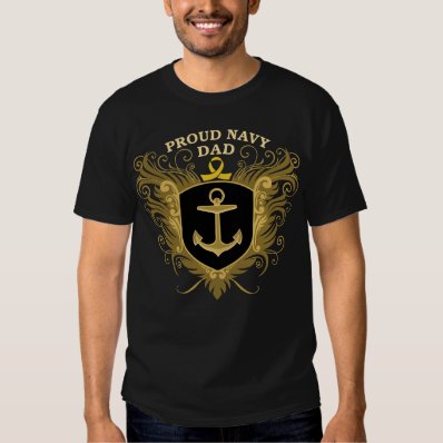 Proud Navy Dad T-shirt