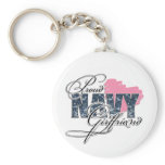 Proud Navy Girlfriend Key Chains