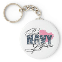 Proud Navy Girlfriend Key Chains