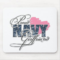 Proud Navy Girlfriend Mouse Pads