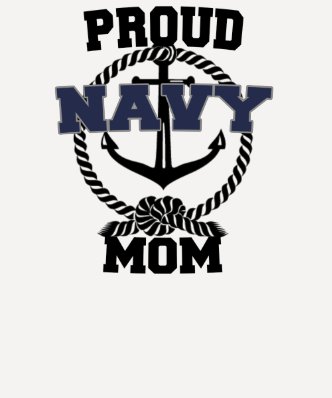 Proud Navy Mom Anchor Shirt