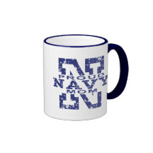 Proud Navy Mom Coffee Mugs
