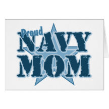 Proud Navy Mom Greeting Card