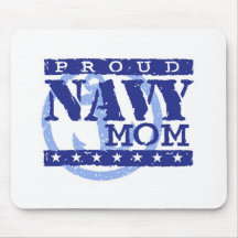Proud Navy Mom Mouse Pad