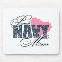 Proud Navy Mom Mouse Pads