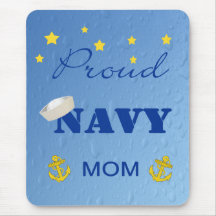 Proud Navy Mom Mousepad