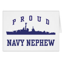 Proud Navy Nephew Greeting Card