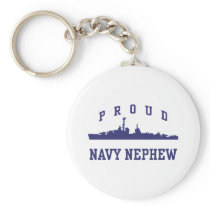 Proud Navy Nephew Key Chain