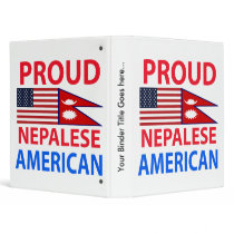 Proud Nepalese American 3 Ring Binder