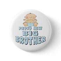Proud New Big Brother Boy buttons