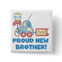 Proud New Brother-It's a Boy Pinback Buttons