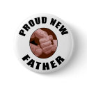 Proud New Father Gift buttons