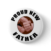 Proud New Father Gift buttons