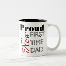 Proud New First Time Dad Photo Mug
