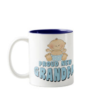 PROUD NEW Grandpa Boy mugs