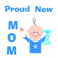 Proud New Mom (Baby Boy) T-Shirt shirt