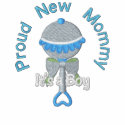 Proud New Mommy embroidered shirts