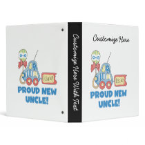 Proud New Uncle Car It's a Boy Gifts Binders
