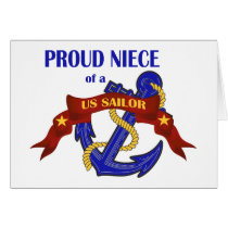 Proud Niece of a US Sailor cards