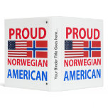 Proud Norwegian American Vinyl Binders