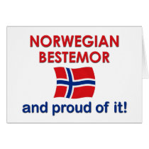 Proud Norwegian Bestemor (Grandmother) cards