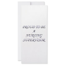 PROUD NURSING SUPERVISOR rack cards by occupationalgifts PROUD NURSING SUPERVISOR rack cards