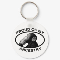 Proud Of My Ancestry Chimp keychains