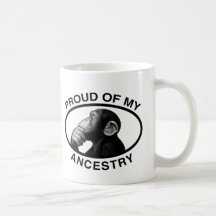 Proud Of My Ancestry Chimp Mugs