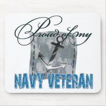 Proud of My Navy Veteran mousepads