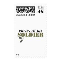 Proud of My Soldier Postage Stamp