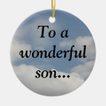 Proud of my wise son (Proverbs 23:15-16) Ornament