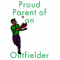 Proud Outfielder Parent T-Shirt