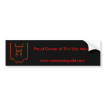 Proud owner of this epic mount bumper stickers by cataclysmguild Proud owner of this epic mount bumper stickers