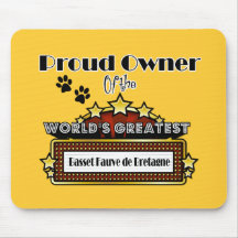Proud Owner World's Greatest Basset Fauve de Breta Mouse Pad