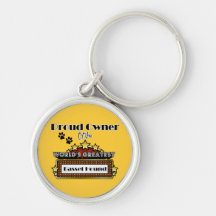 Proud Owner World's Greatest Basset Hound Keychains