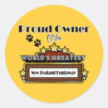Proud Owner World's Greatest New Zealand Huntaway Sticker