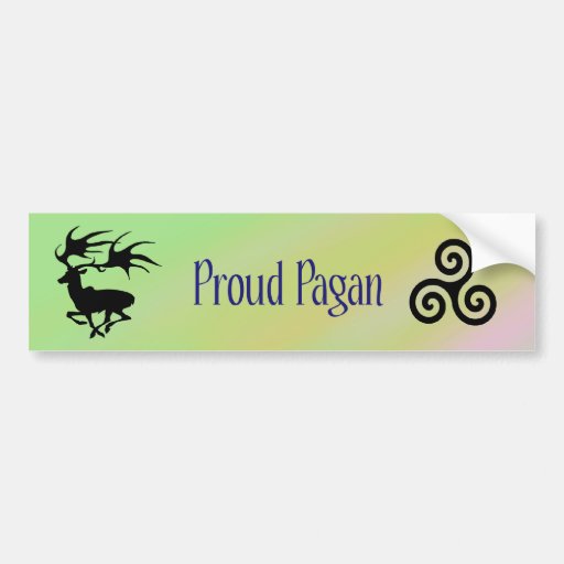 Proud Pagan Bumper Sticker | Zazzle