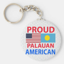 Proud Palauan American Key Chains
