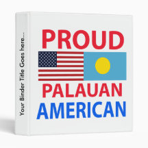 Proud Palauan American Vinyl Binder