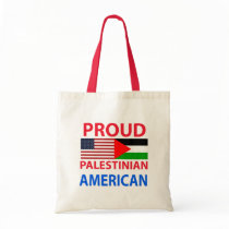 Proud Palestinian American Tote Bag